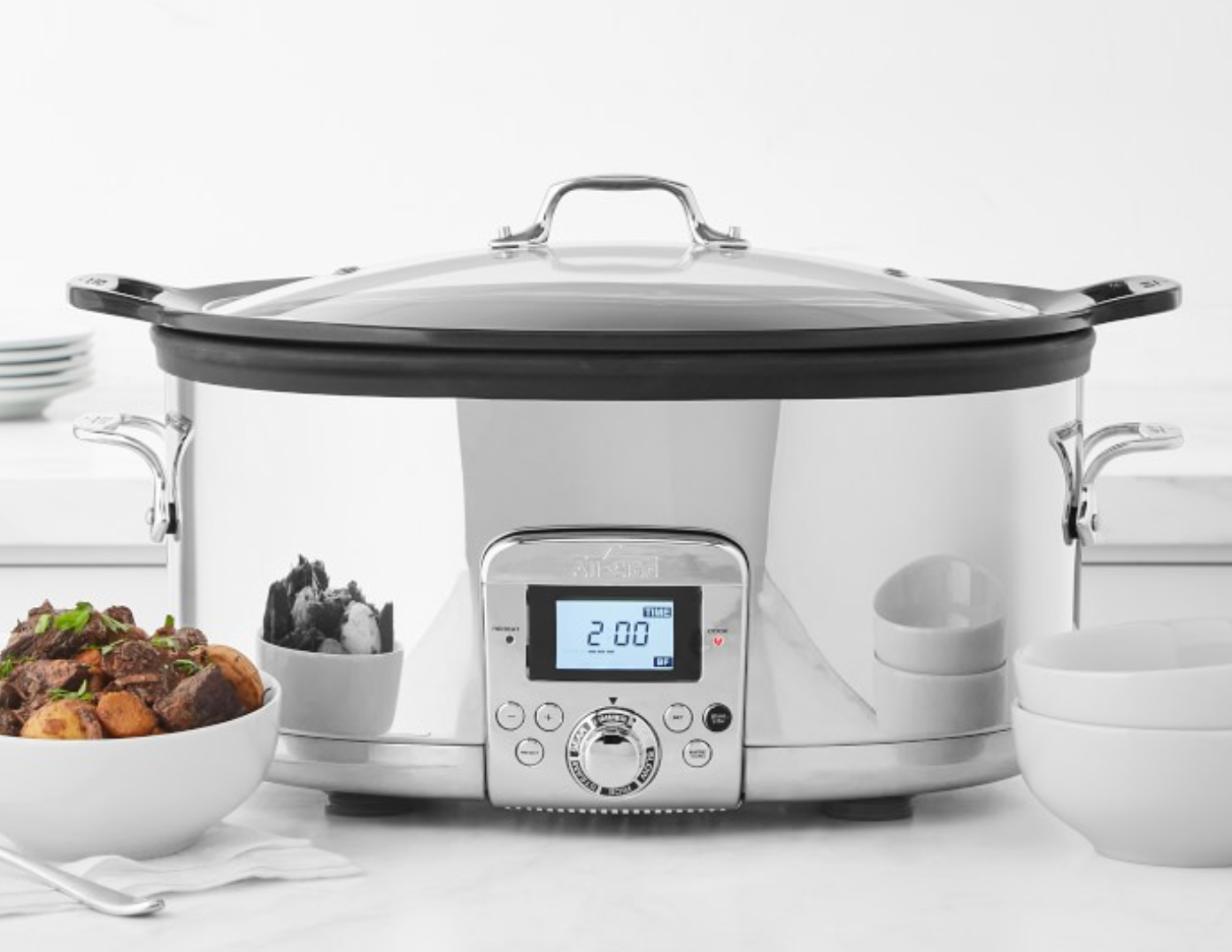 All-Clad Gourmet Plus Slow Cooker, 7-Qt. with All-In One Browning