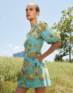 Pippa Mini Dress in Atlas Paisley