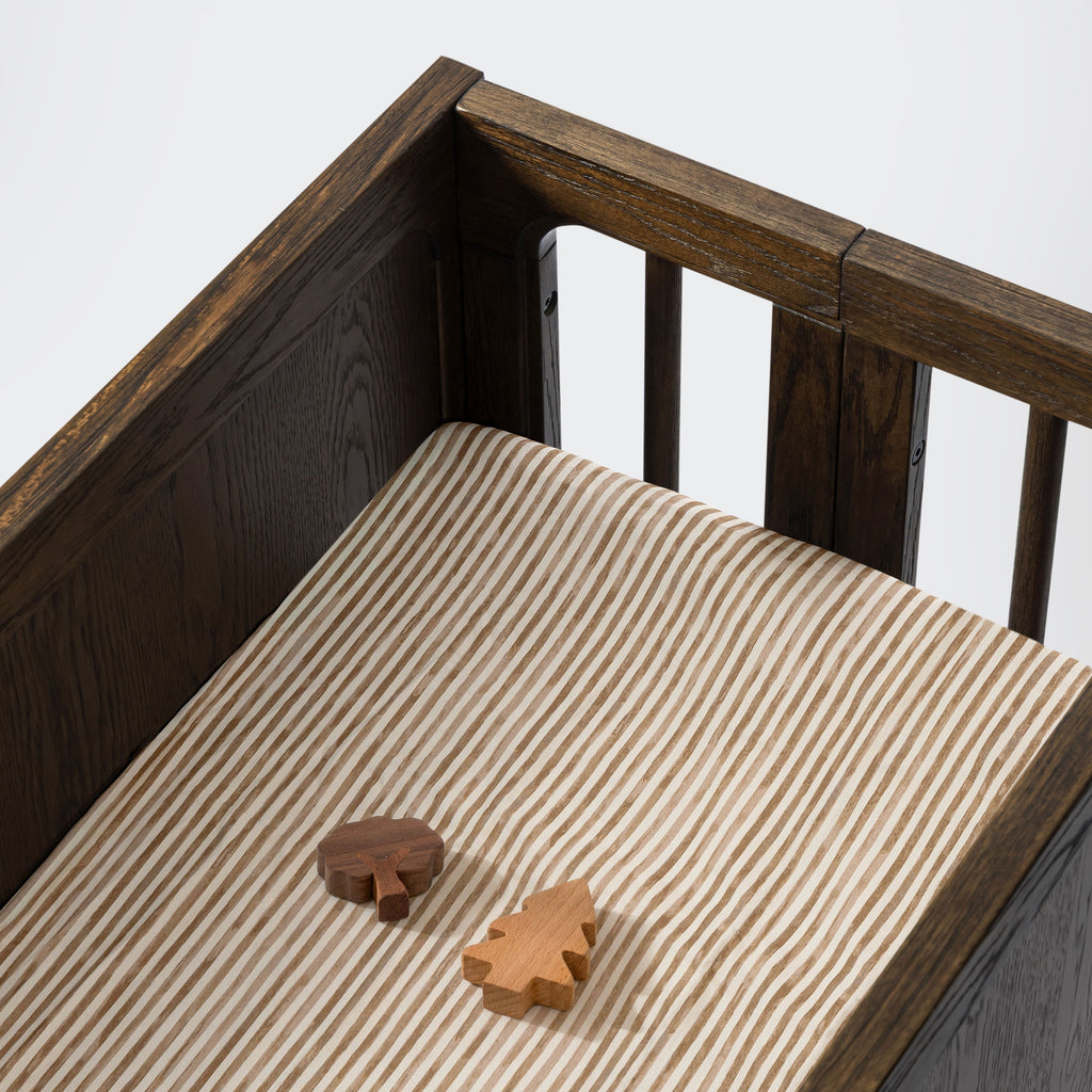 All-Stages® Bassinet Sheet in GOTS Certified Organic Brushed Cotton by Nate Berkus in Autumn Stripe
