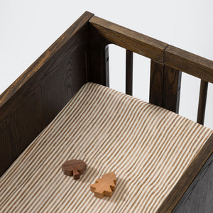 All-Stages® Bassinet Sheet in GOTS Certified Organic Brushed Cotton by Nate Berkus in Autumn Stripe