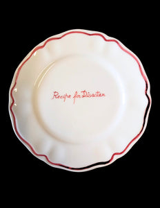 Recipe for Disaster Scalloped Plate, Set of 6