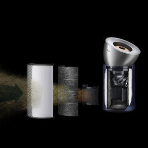 Purifier Big + Quiet Formaldehyde BP03 in Bright Nickel & Prussian Blue