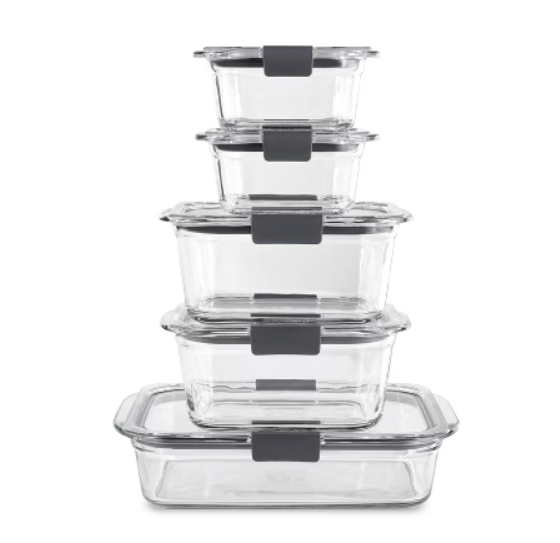 10 Piece Glass Food Storage