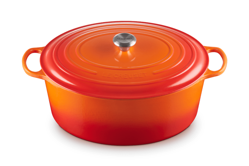 Signature Oval Dutch Oven in Flame 15.5 qt.