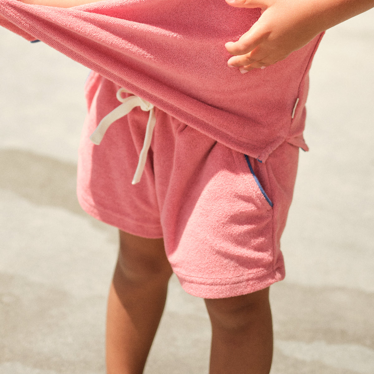 Boy’s Poppy Red French Terry Short