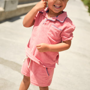 Boy’s Poppy Red French Terry Short