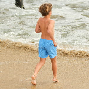 Boy’s Balboa Blue Panelled Boardie