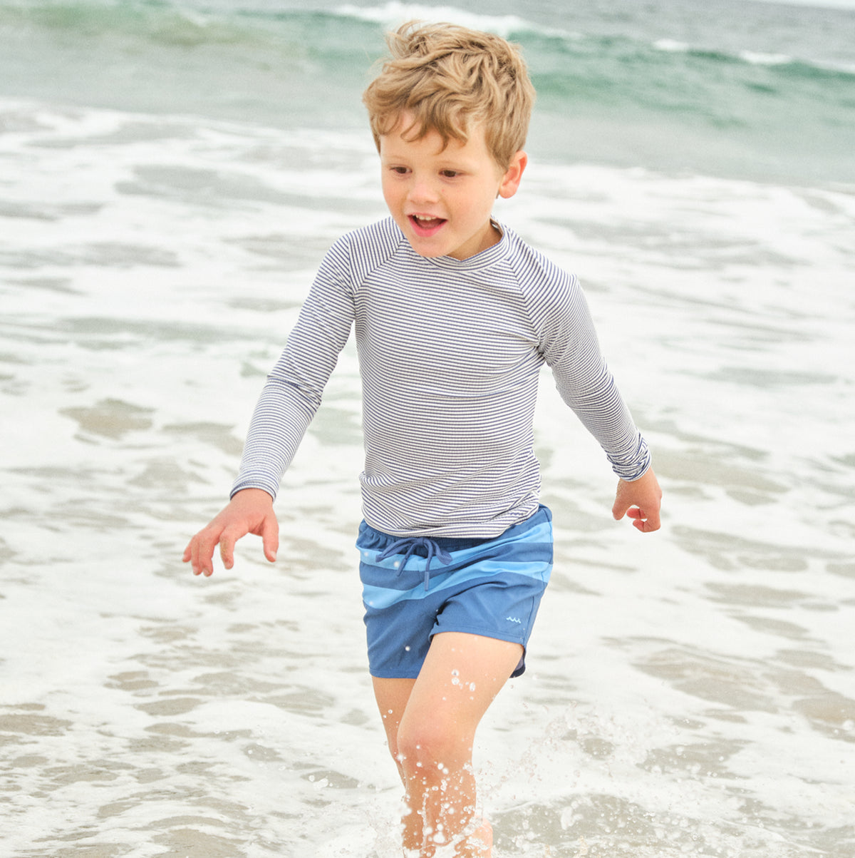 Boy’s Newport Navy Colorblock Boardie