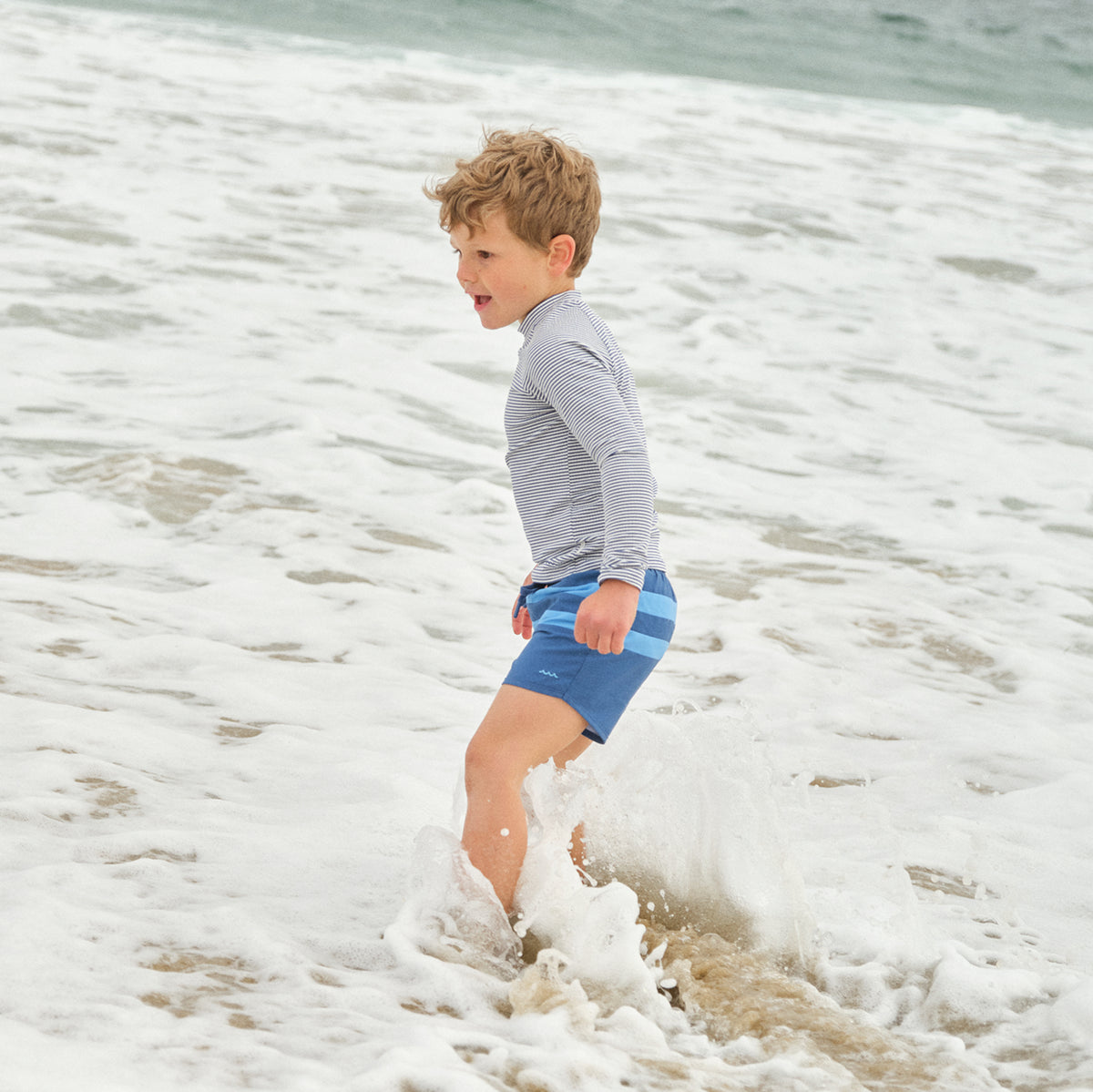 Boy’s Newport Navy Colorblock Boardie