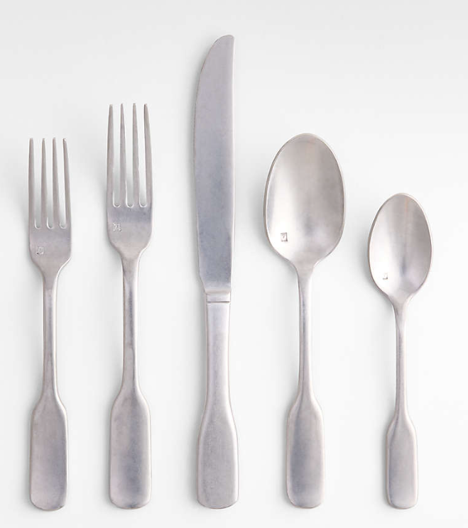 Ashton Brushed Silver 5-Piece Place Setting