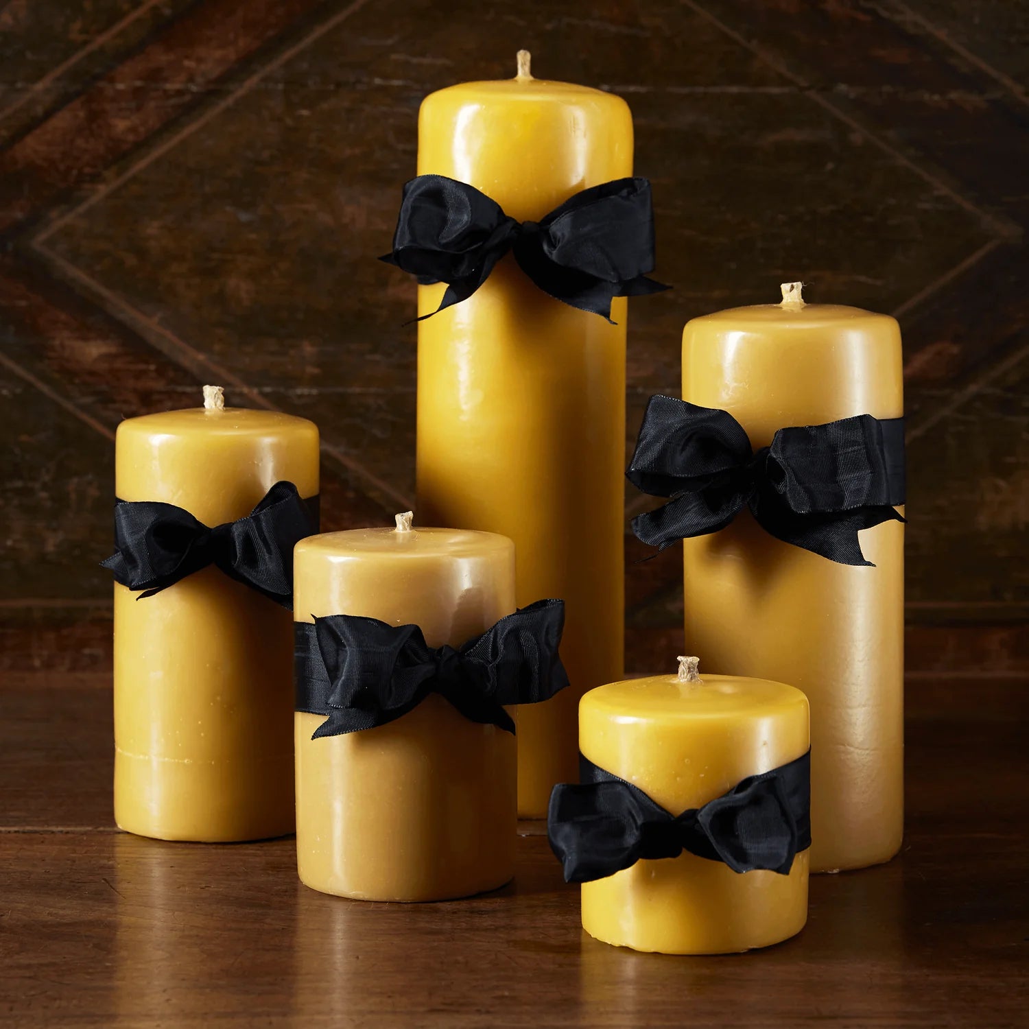 Beeswax Smooth Pillar Candles