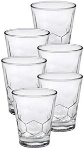 Hexagon Clear Tumbler, Set of 6