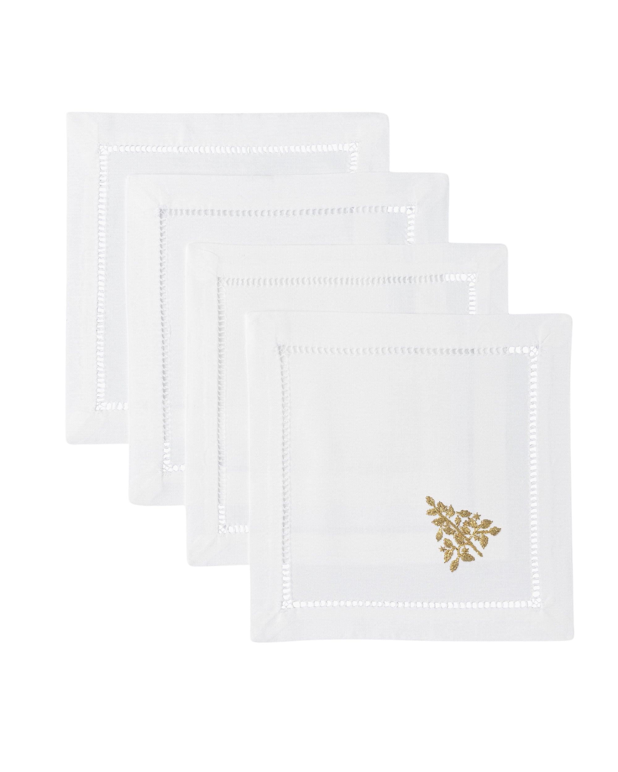 Mod Tree Gold Cocktail Napkin Set