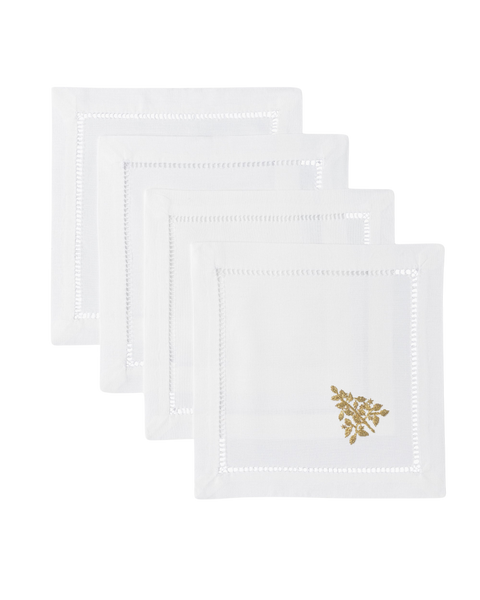 Mod Tree Gold Cocktail Napkin Set