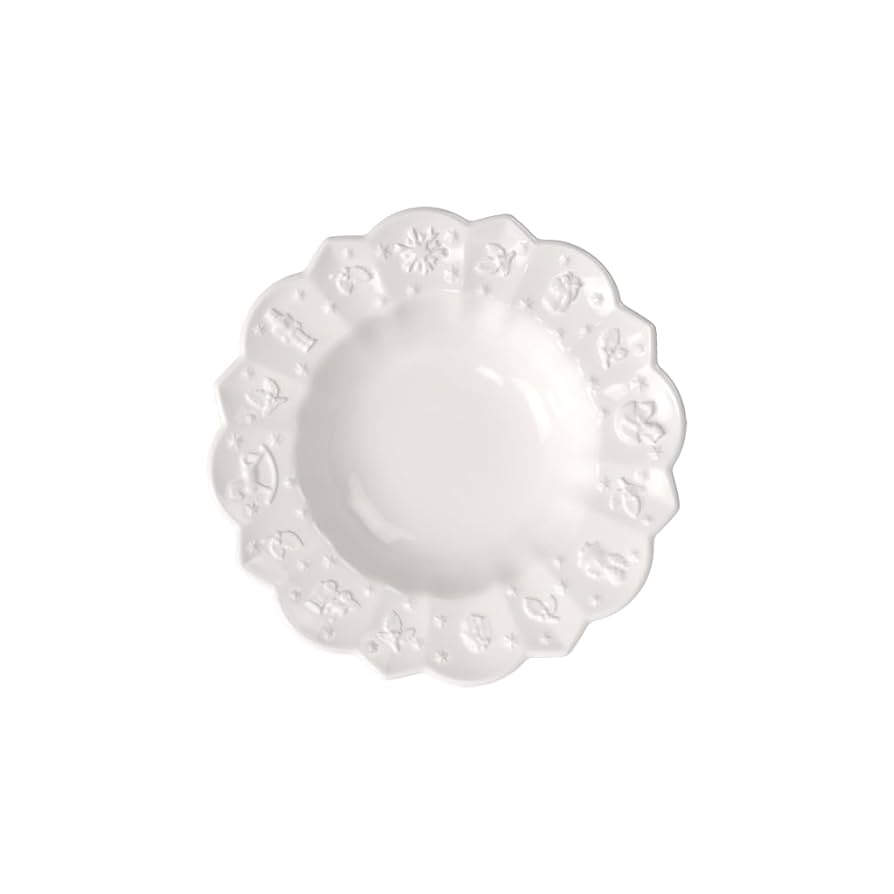Toys Delight Royal Classic Deep Plate in White