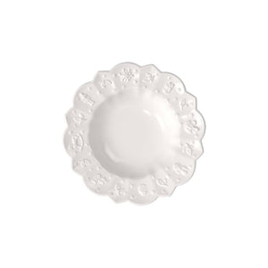 Toys Delight Royal Classic Deep Plate in White