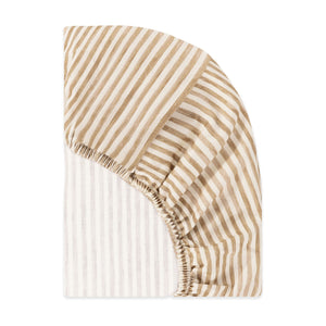 All-Stages® Bassinet Sheet in GOTS Certified Organic Brushed Cotton by Nate Berkus in Autumn Stripe