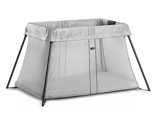 BabyBjörn Travel Crib Bundle with Fitted Sheet Light Grey