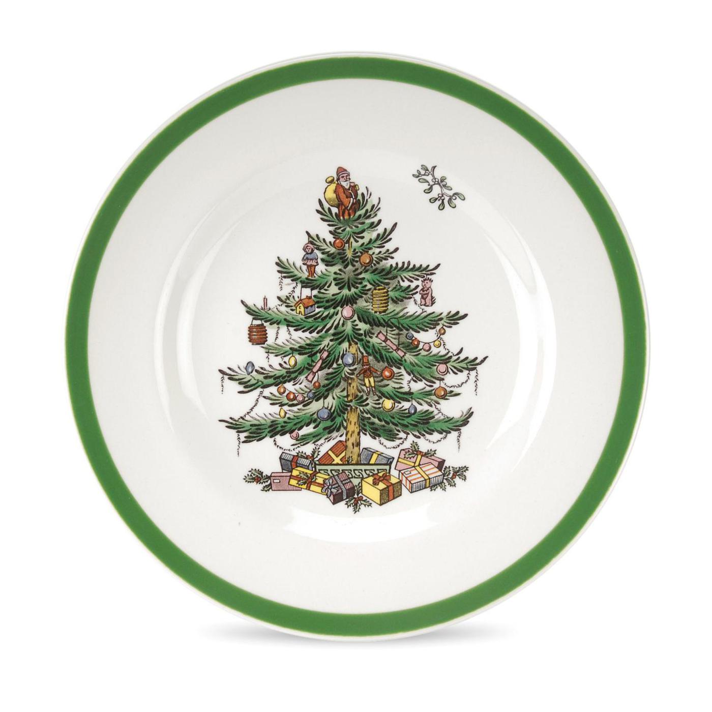Christmas Tree 6.5" Bread & Butter Plates, Set of 4