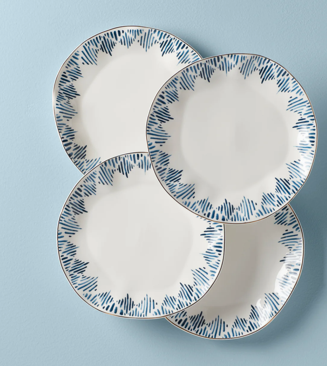 Blue Bay 4-Piece Dinner Plate Set – Lenox Corporation