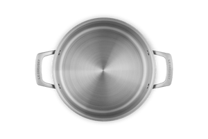 Essential Stainless Steel Deep Round Stockpot, 6.25 qt.
