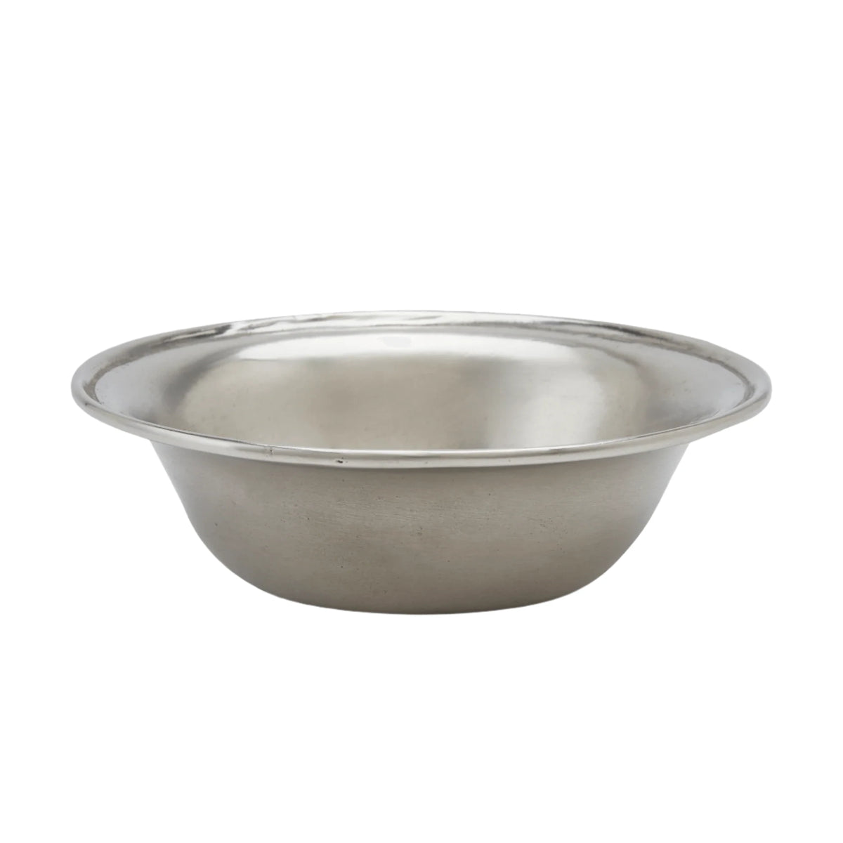 Side view of the Lombardia Bowl, Small showcasing its subtle raised edge against a white background