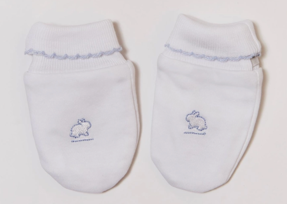 Cuffed Mittens (Light Blue)