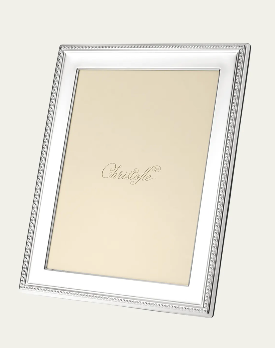ChristoflePerles Silver-Plated Picture Frame, 7" x 9"
