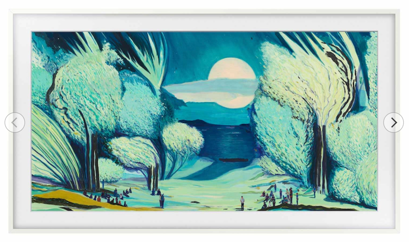 50" The Frame Customizable Bezel - Modern White