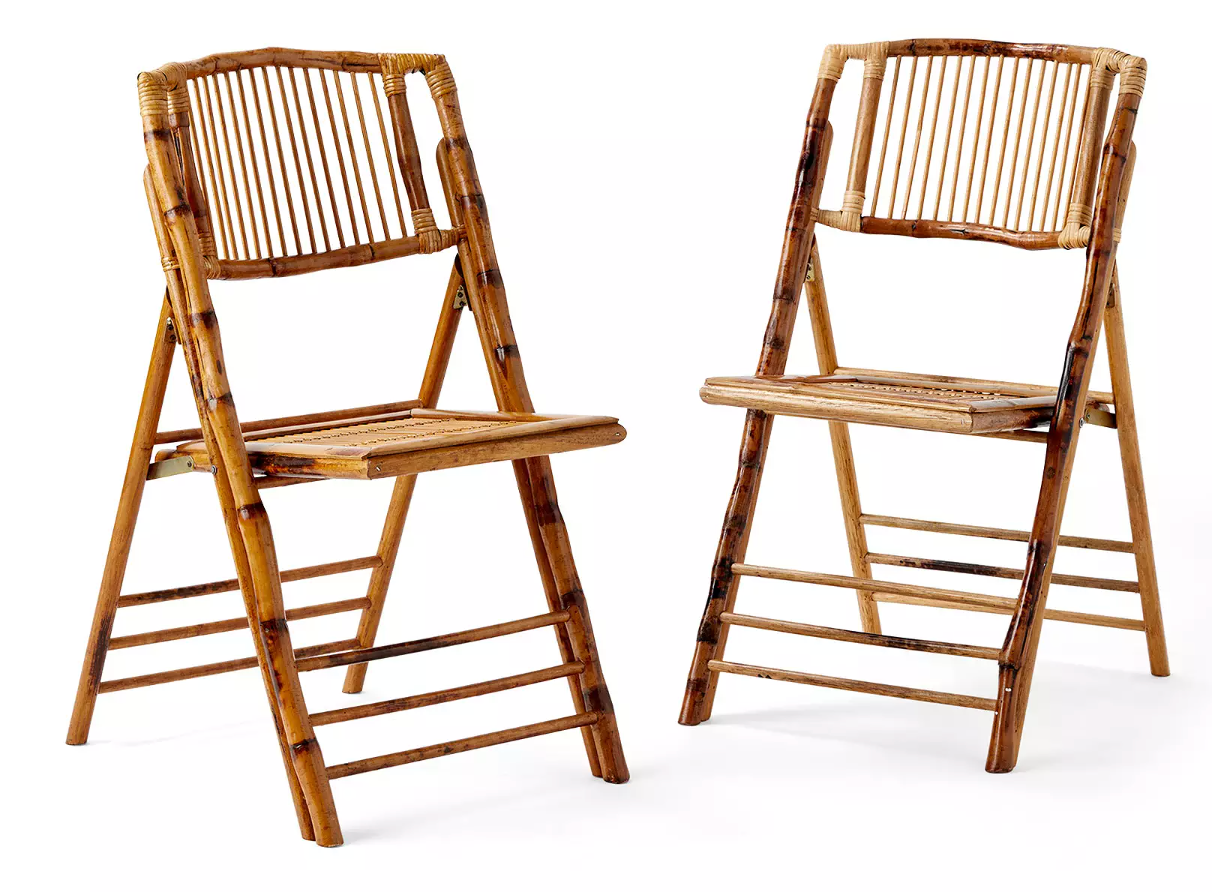 Bamboo Folding Entertaining Chair (Sets of 4)