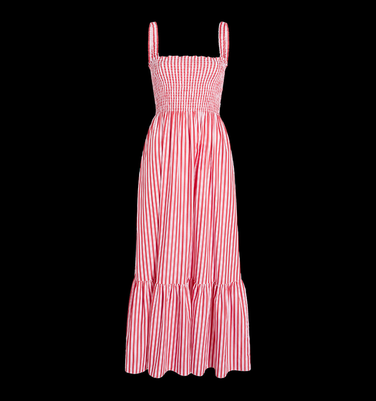 The Anjuli Nap Dress in Red Stripe