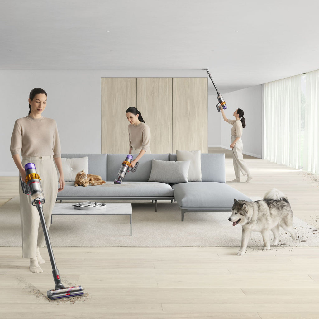 V15 Detect Cordless Vacuum in Yellow & Nickel