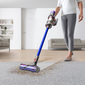 V11 Cordless Stick Vacuum in Nickel & Blue