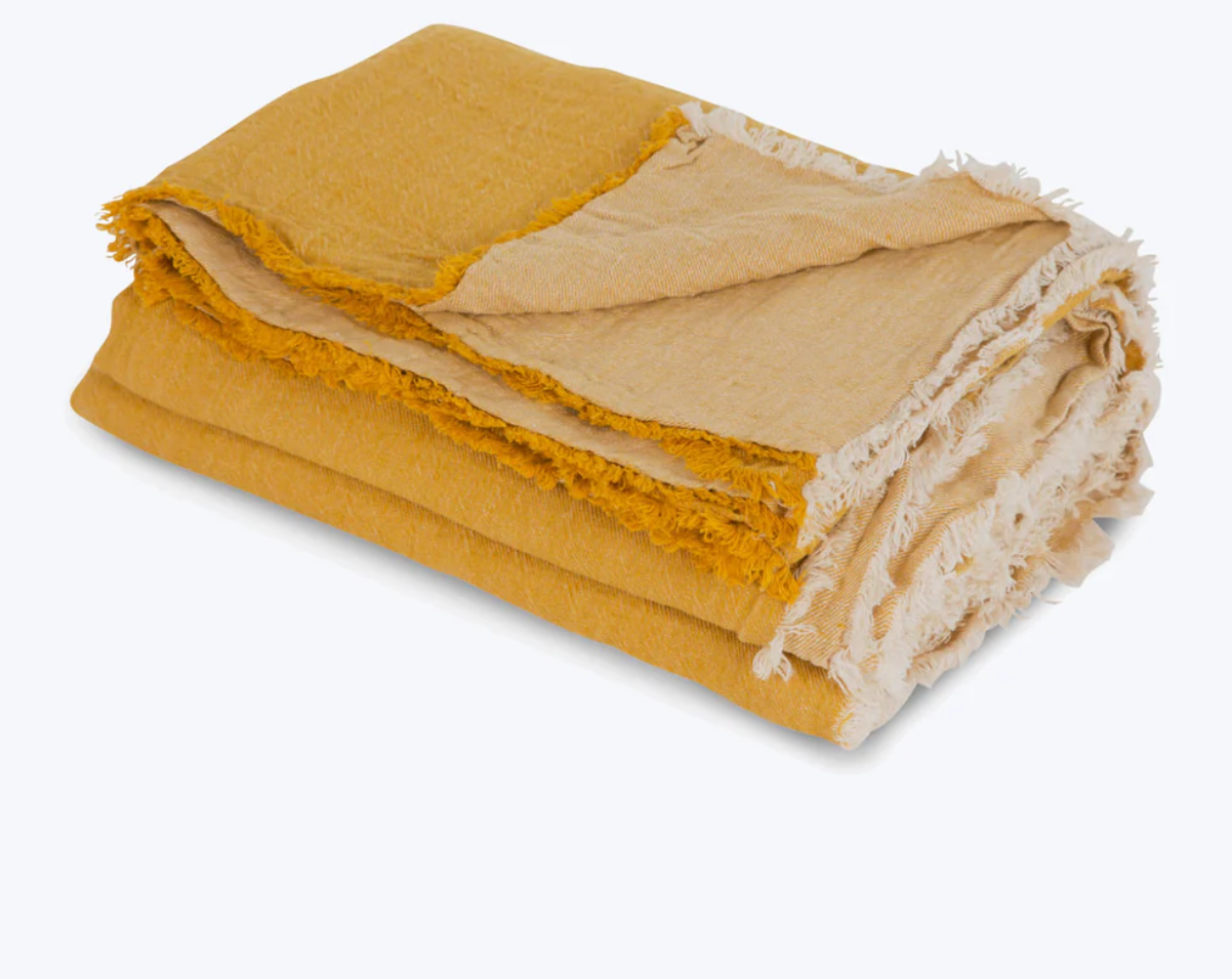 Washed Linen Throw
