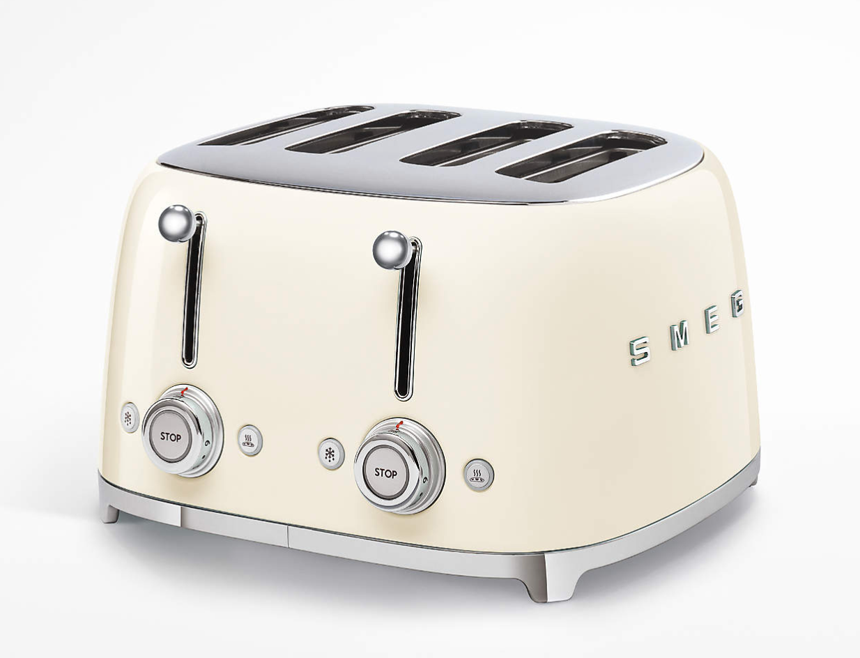 SMEG Cream 4x4-Slice Toaster