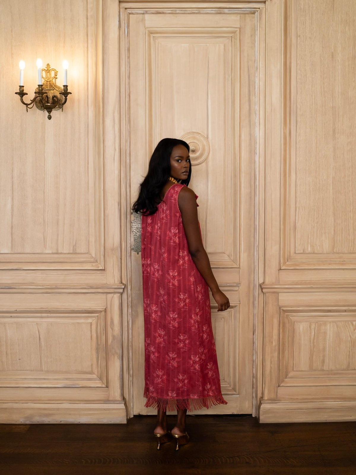 Vanessa Dress x Styled By Claire in Rosette Stripe