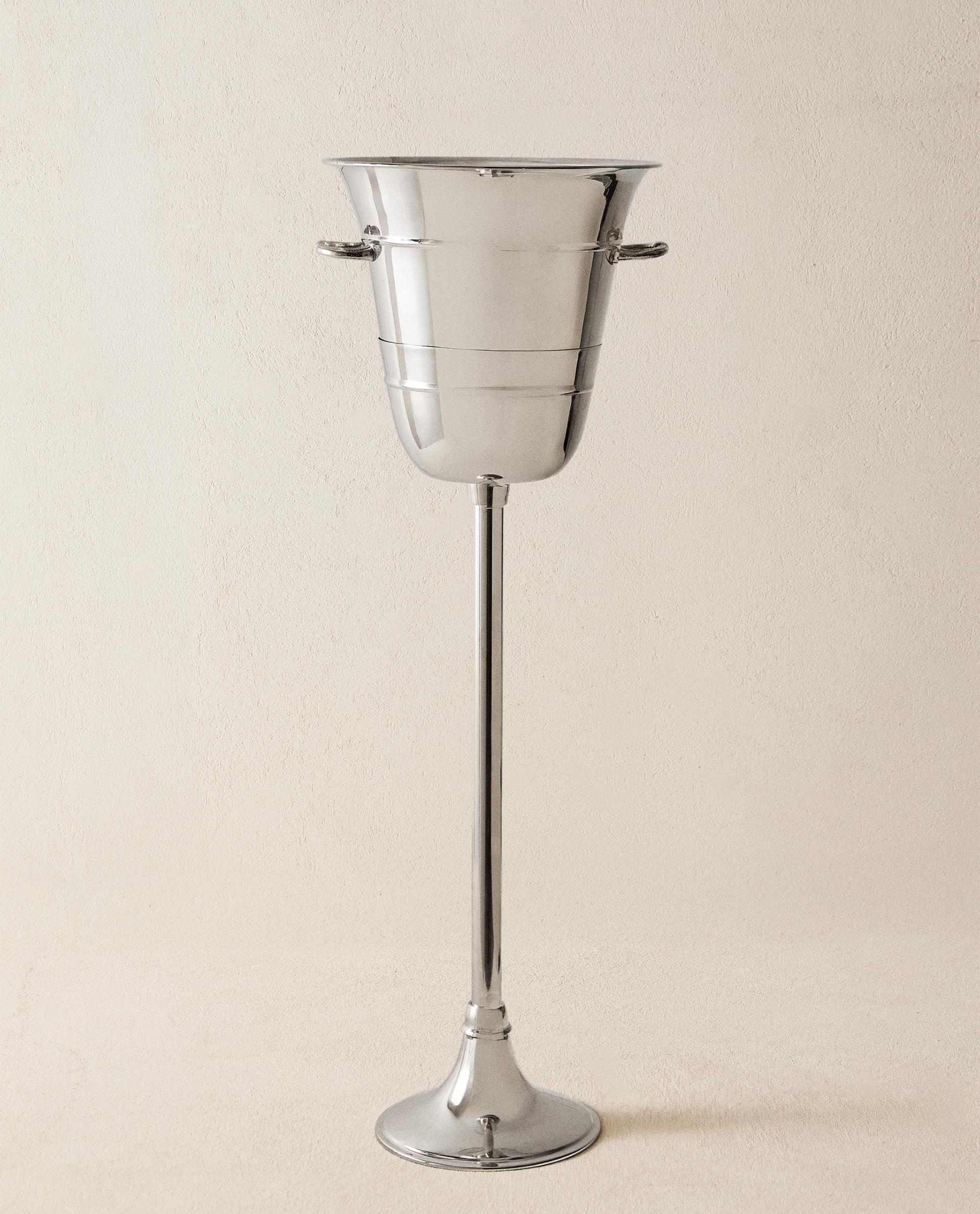 BRASS STANDING WINE COOLER