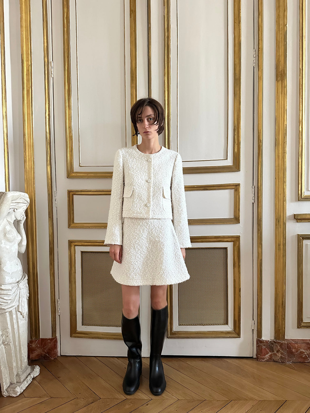 Alexia Skirt in White Party