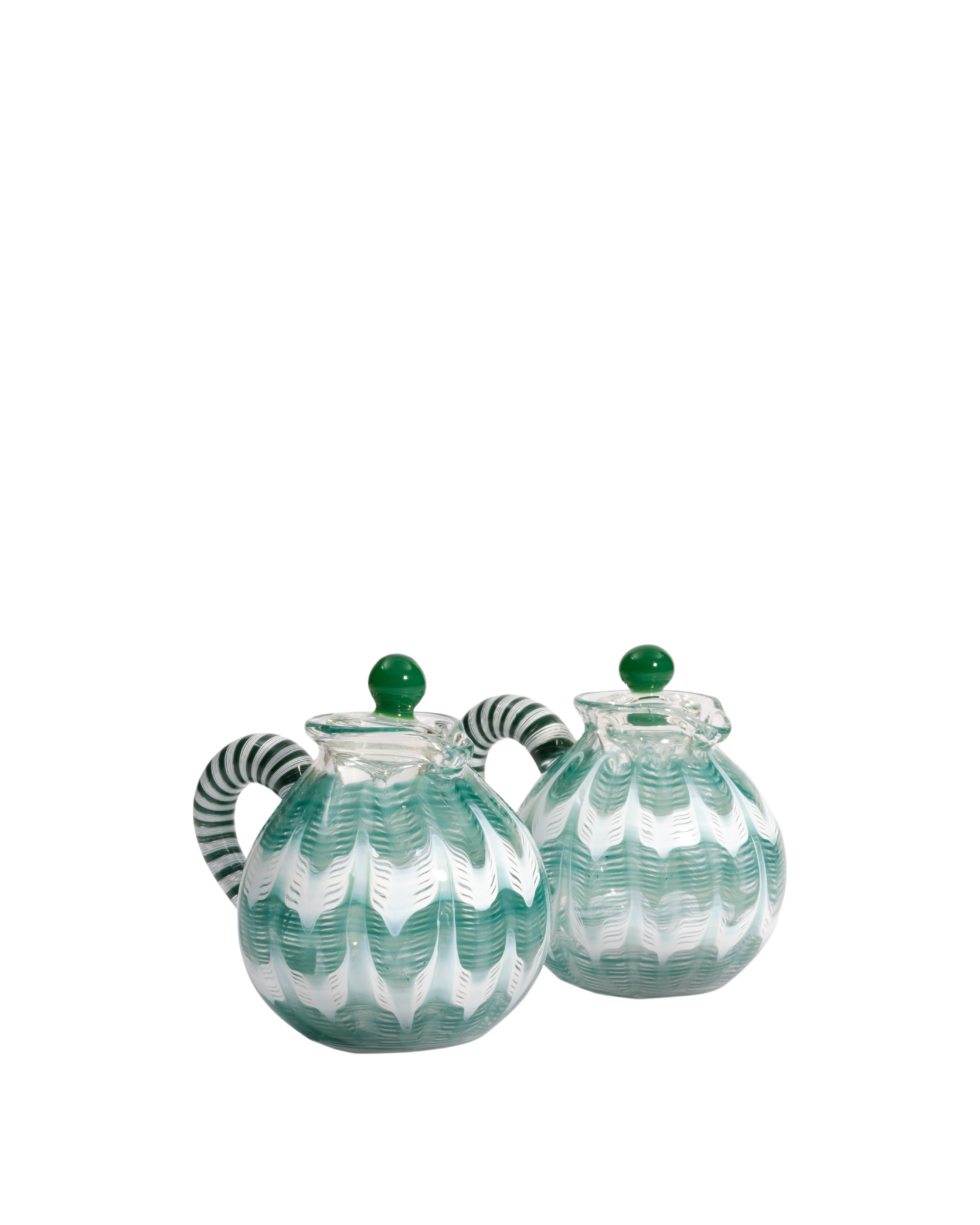 D'Ascoli Shaya Oil and Vinegar Set, Turquoise