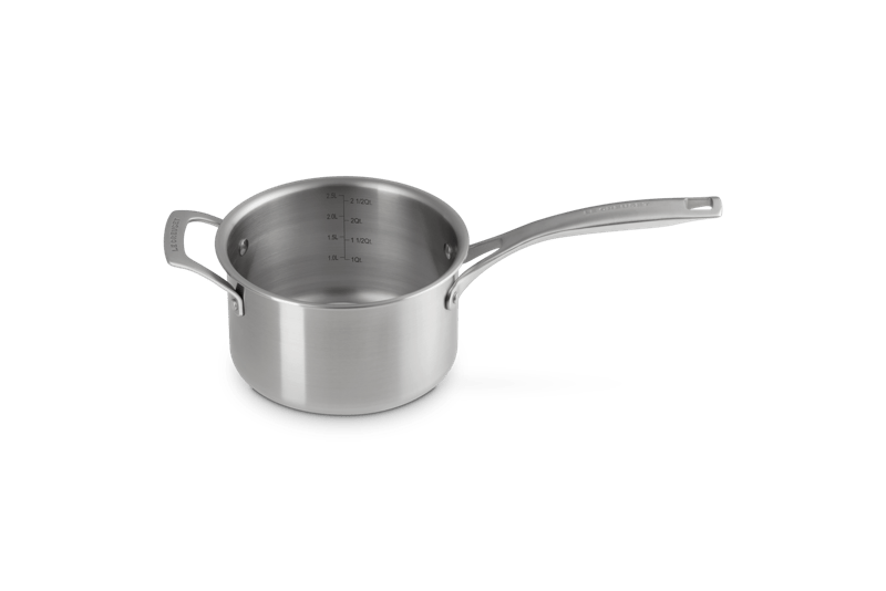 Essential Stainless Steel Saucepan, 3 qt.