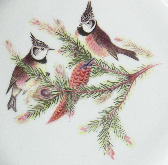 Crested Tit 7.5" Wine Cooler Bowl (your name will be painted on the bottom so we will always remember who gifted us this bowl!)