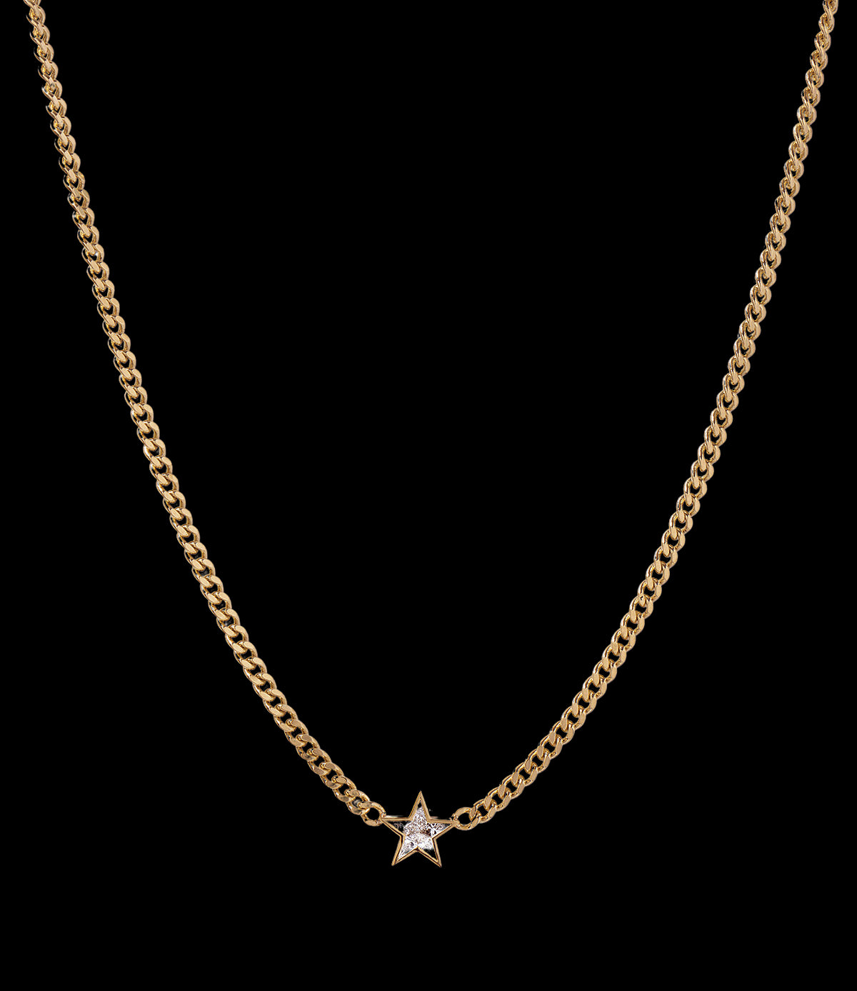Super Duper Diamond Star Necklace