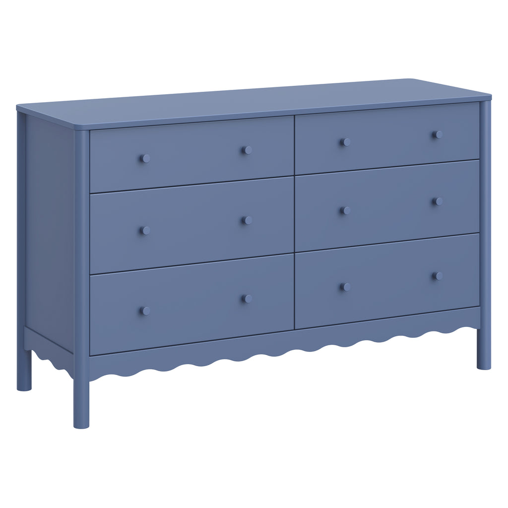 Swell 6-Drawer Assembled Dresser in Cove Blue