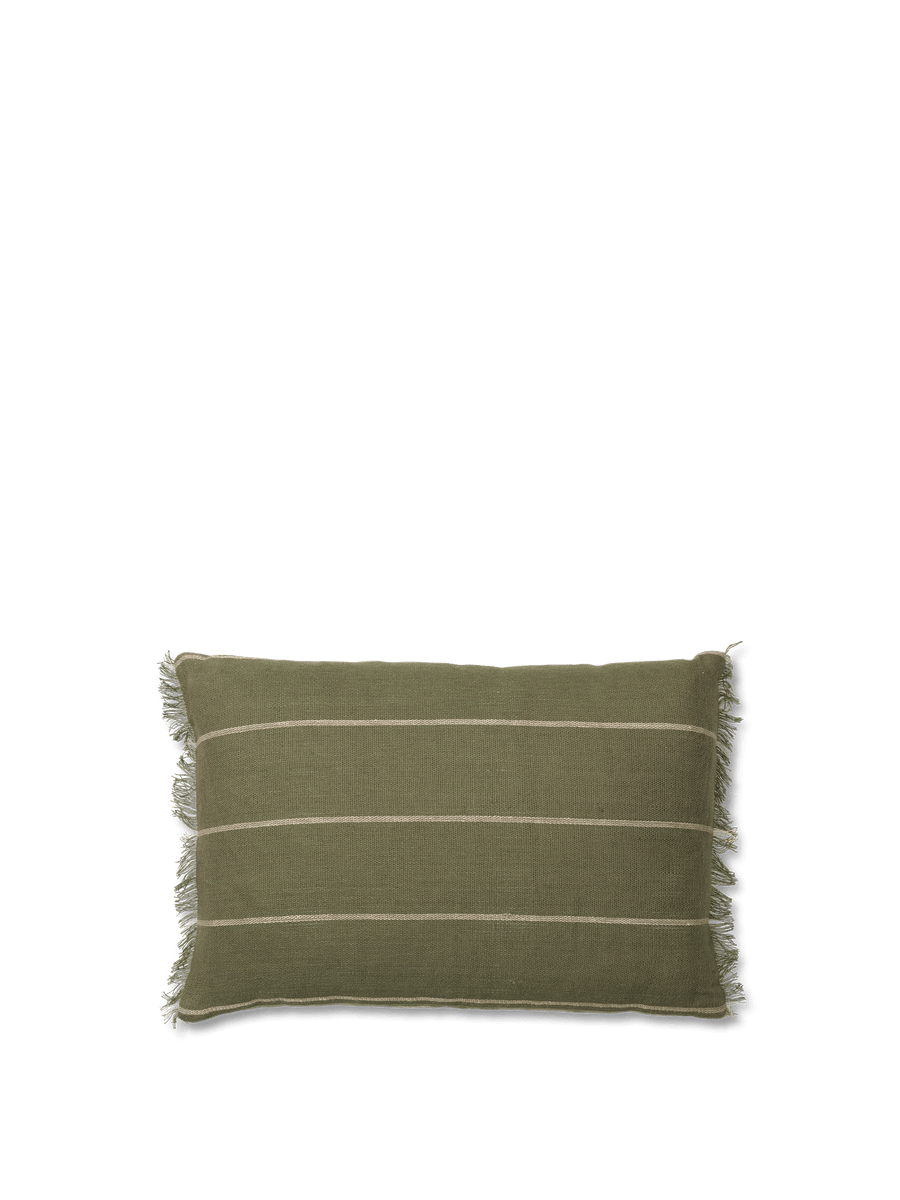 Calm Cushion - Rectangular (Olive/Off-White)