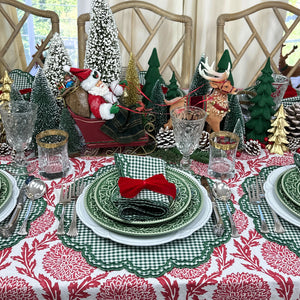 Bettina Placemat in Dark Green Gingham, Set of 4