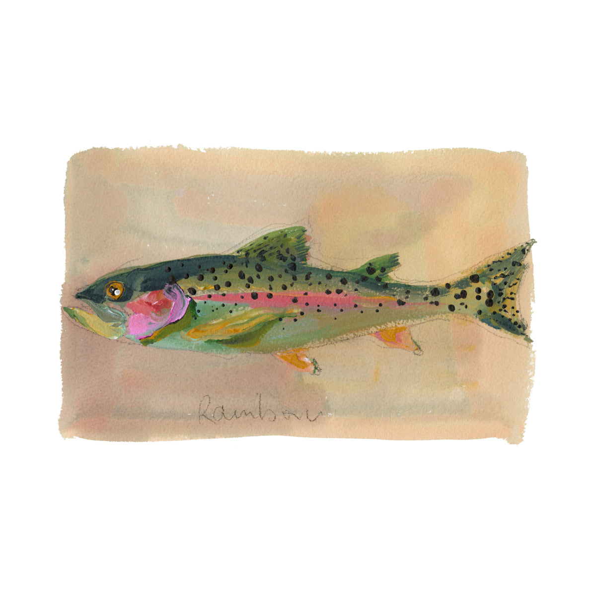 inslee watercolor art print fish