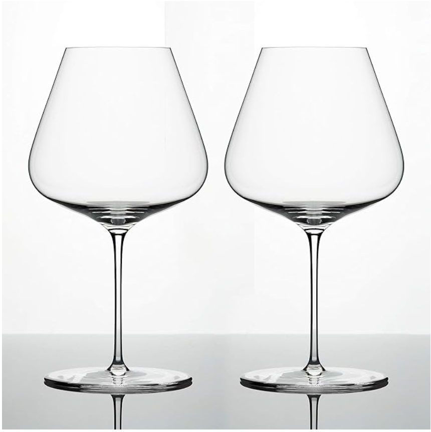 Burgundy Red Wine Glass Hand-Blown Crystal | Set of 2