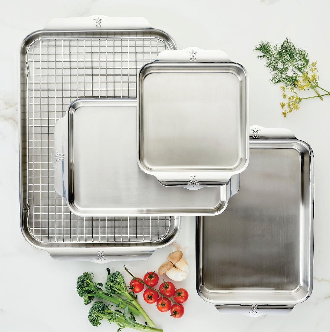 Stainless Steel Ovenware, Set of 5