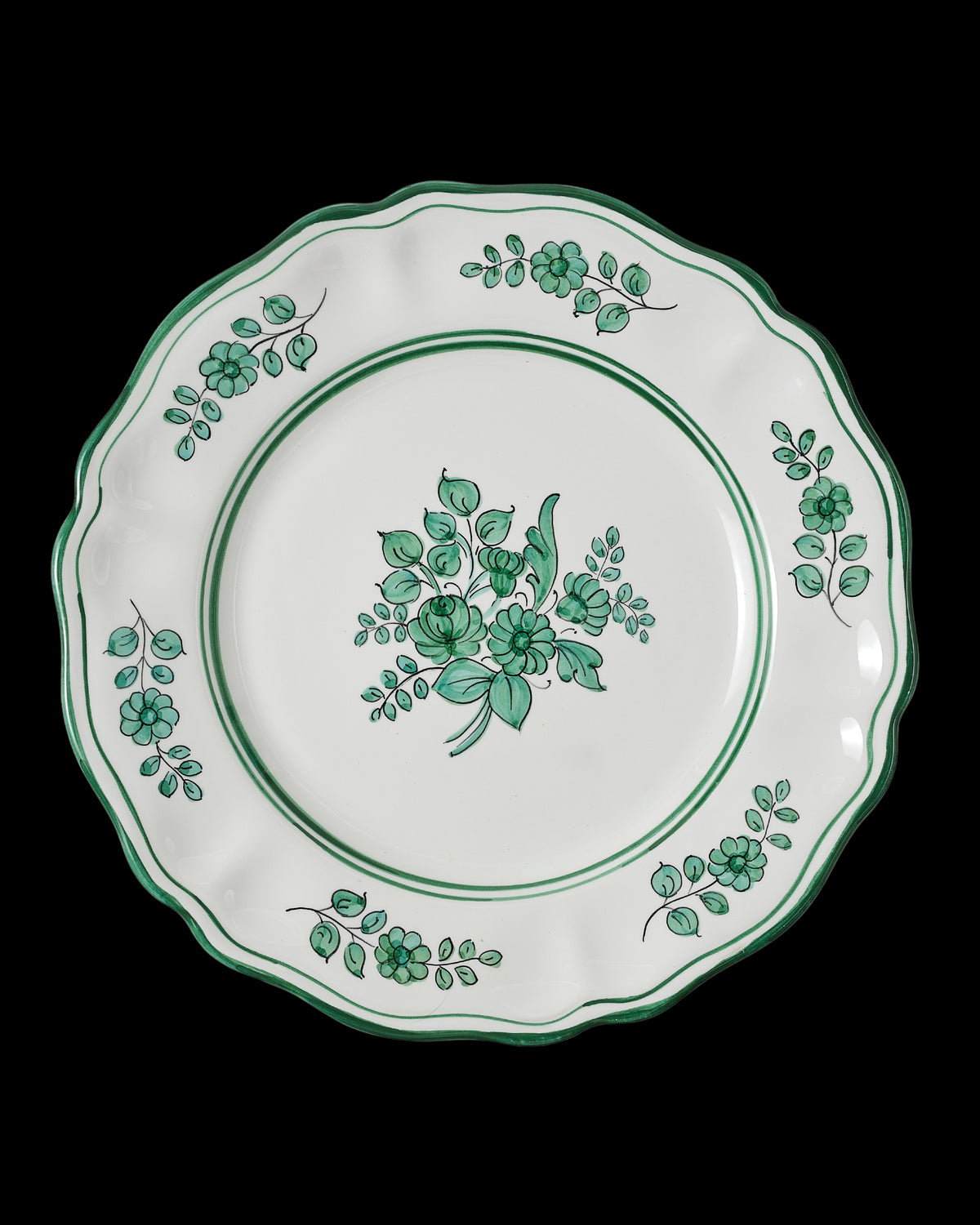 Sicilia Dessert Plate in Green