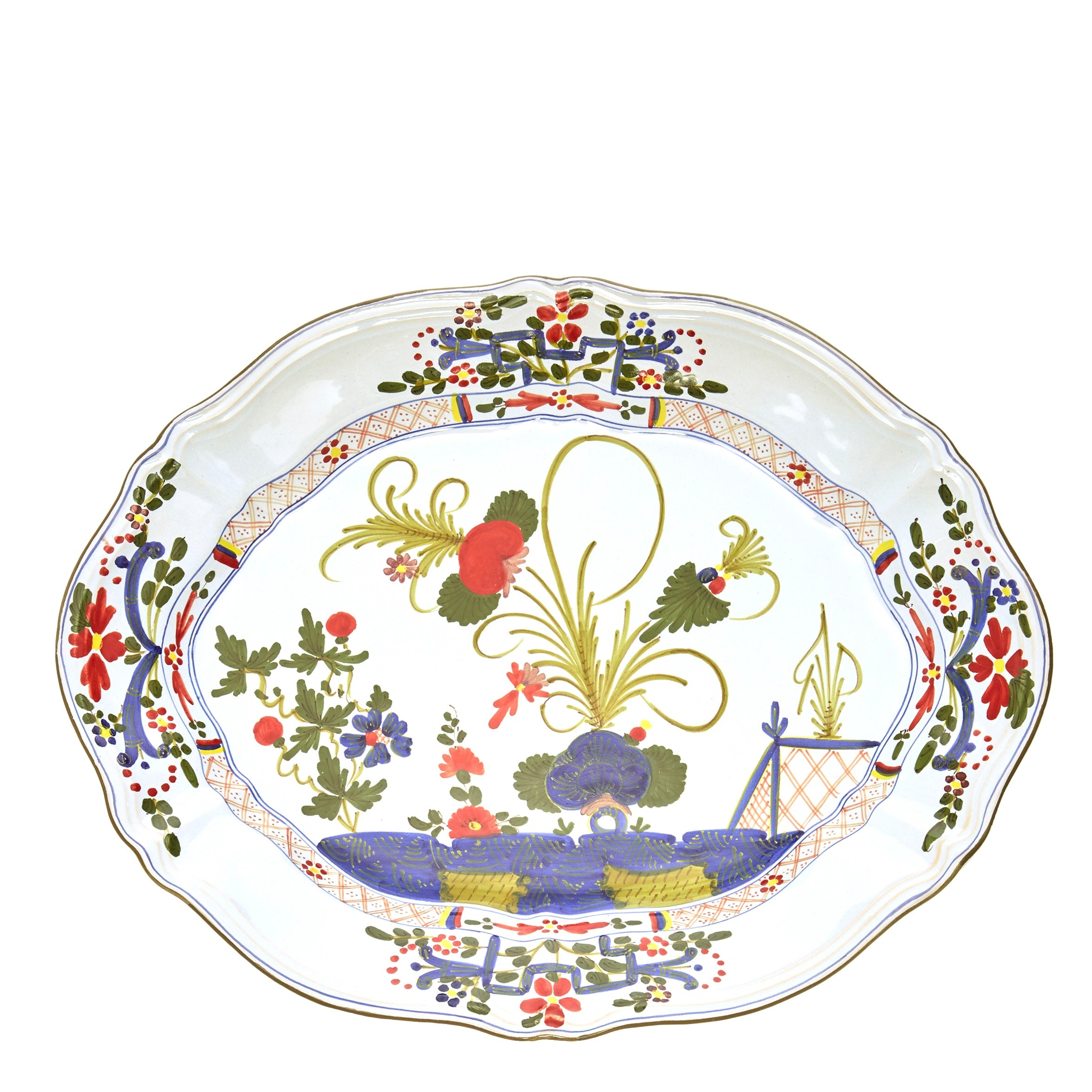 Carnation Oval Porcelain 15” Platter